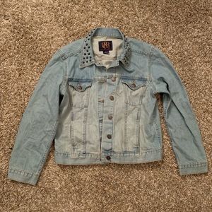 Studded Light Denim Jacket